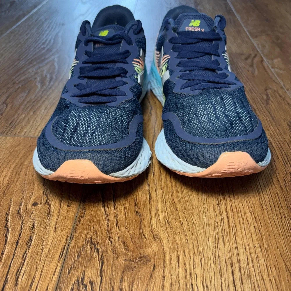 New Balance Fresh Foam Tempo Indigo Peach Mint Running Shoes Women's US 7.5